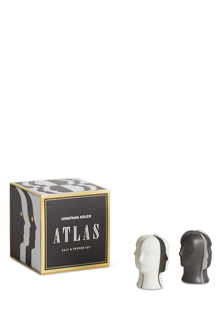 Atlas Salt and Pepper Shakers